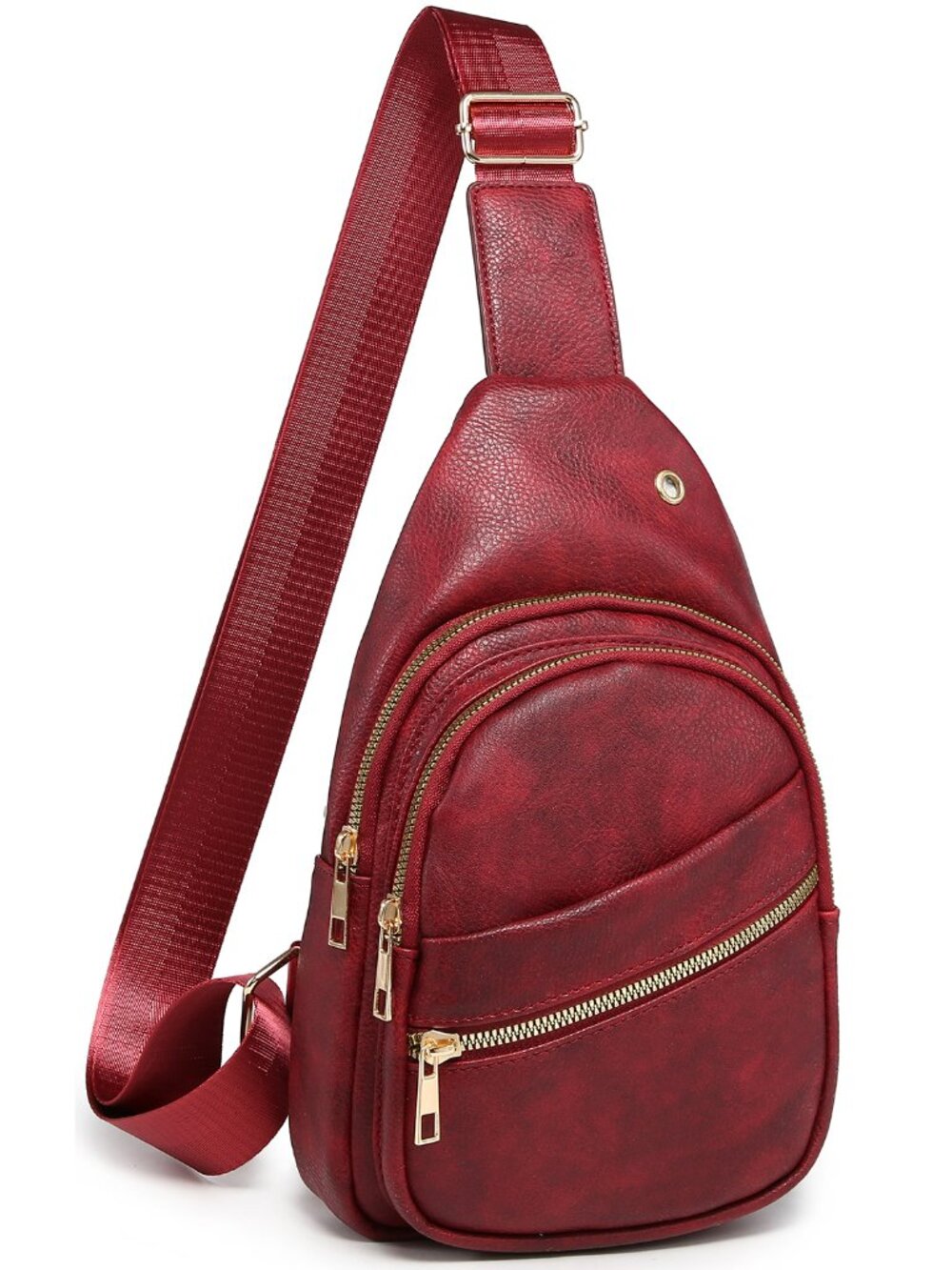 Fashion Sling Backpack - Burgandy